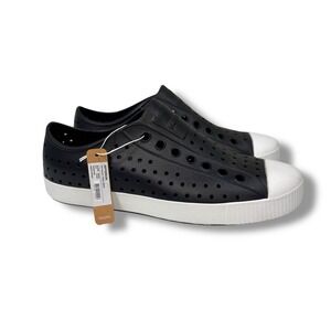 NEW Native Shoes Jefferson  Men's‎ 7 Women's 9  Slip On Water Black White